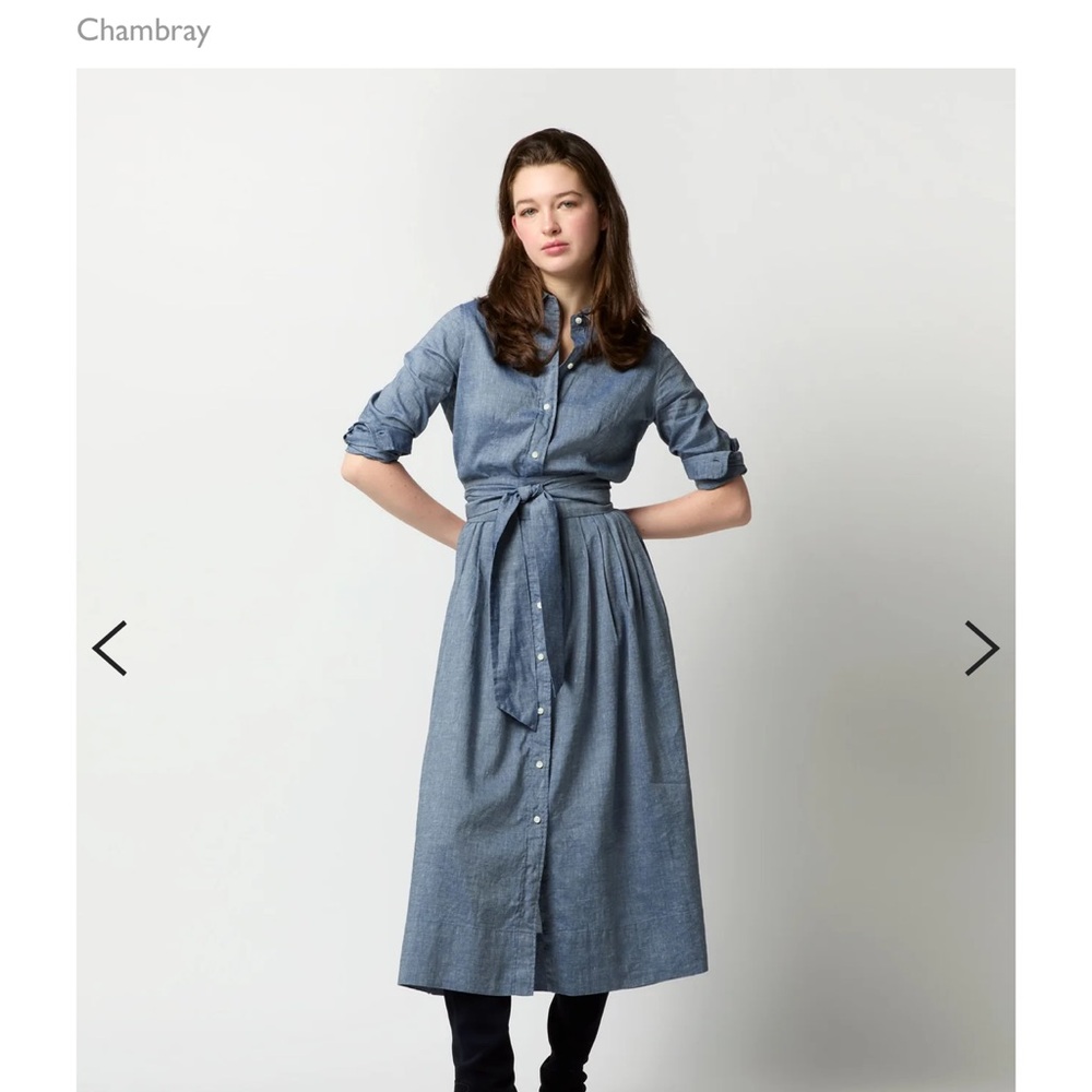 Ann Mashburn , chambray shirt dress, size M